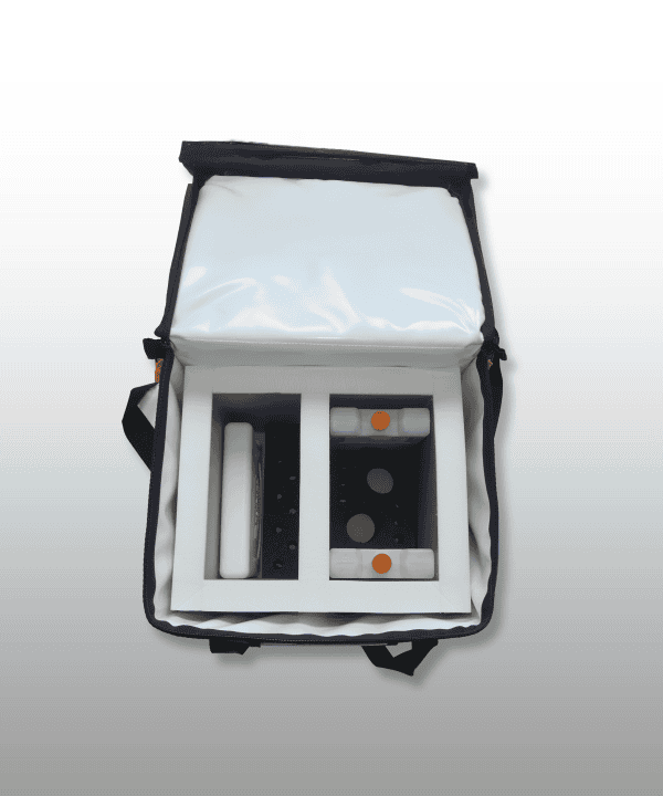 Sacoche isotherme pour transport de cornées